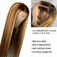 32inch Highlight Hair Lace Front Human Hair Wigs Pre Plucked Honey Blond Brown Wigs With Baby Hair