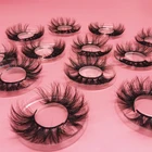 Eye Eyelash 25mm Mink Eyelash Wholesale 3d Strip Mink Eye Lash Vendores Eyelash 25mm Siberian Mink Lashes