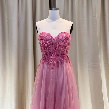 Princess Blush Ball Gown with Additional Sleeves Pink Purple Spaghetti Strap Thread Embroidered Sequin Lace Simple Style Parties