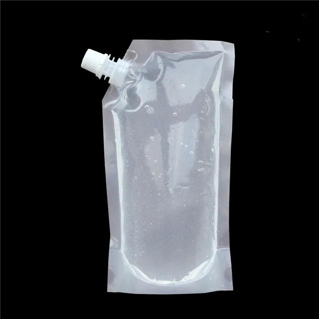 8 oz 20 Pcs Flasks Liquor Cruise Pouch Reusable Sneak Alcohol Travel Drinking Flask Concealable Plastic Flasks bags with Funnel 