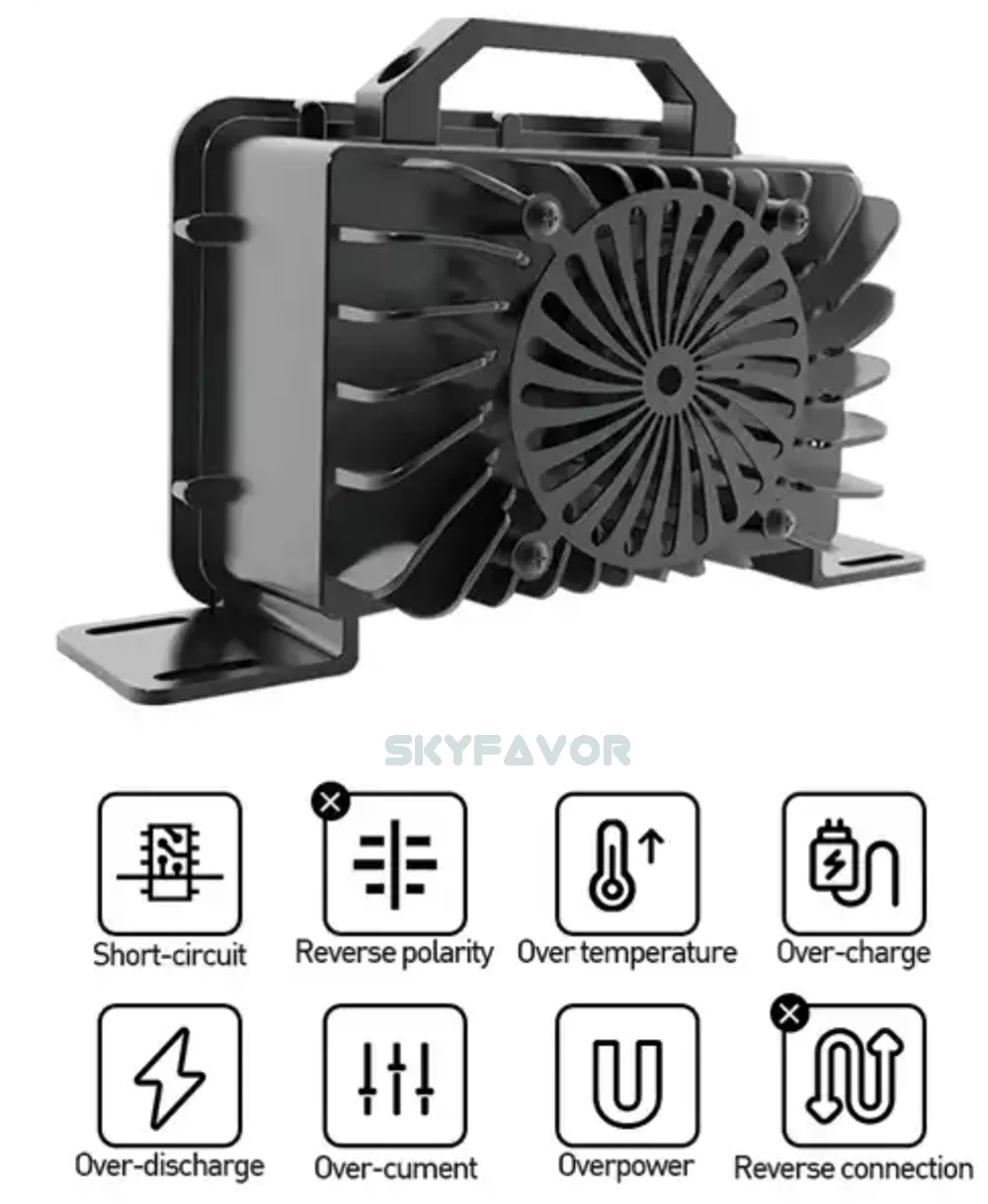 Smart fast 48V battery charger 48V 15A Universal lifepo4 lfp lead acid Flooded Gel AGM lithium 48volt waterproof battery charger
