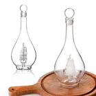 Bottle Wholesale Transparent Clear Hot Vodka Brandy Frosted Wine Glass Bottle 500ml