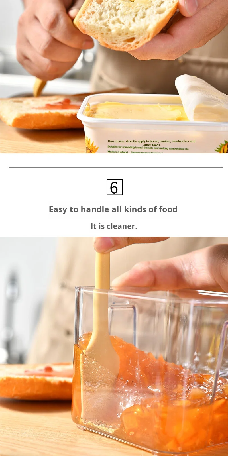 Kitchen Silicone Jam Spatula Seasoning Spoon and Baking Scraper for Cake Cream Bread-Jam-Perfect Baking & Pastry Tools details