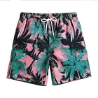 2021 Latest Fashion Floral Printed Swimwear Shorts Fish Small Logo Men Beach Swimming Trunks