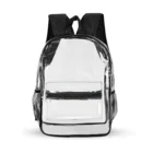 School School School Bags Promotional Airport Safe Custom Logo Transparent School Kids Clear PVC Backpack Bag