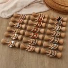 Eco Baby Wood Teething High Quality Eco Friendly Wood Baby Teething Toys Teether.