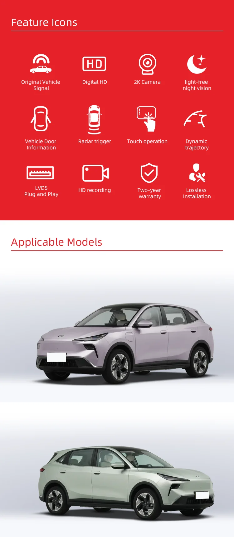 Wemaer 3D 360 Panoramic Car Camera System Parking Driving Rear/Front/Left/Right 360 Degree Camera for Bestune Yueyi 03 Car factory