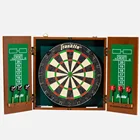 OEM Wooden Darts Wardrobe Bristle Dartboard Cabinet Self Healing Sisal Dart Board Professional
