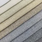 For Stock Small MOQ 100%polyester Linen Look Jute Sofa Fabric For Sofa Furniture In Stock