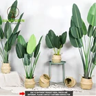Banana 180cm Home Decor Greenery Potted Travellers Palm Fake Tree Artificial Banana Bonsai Plants