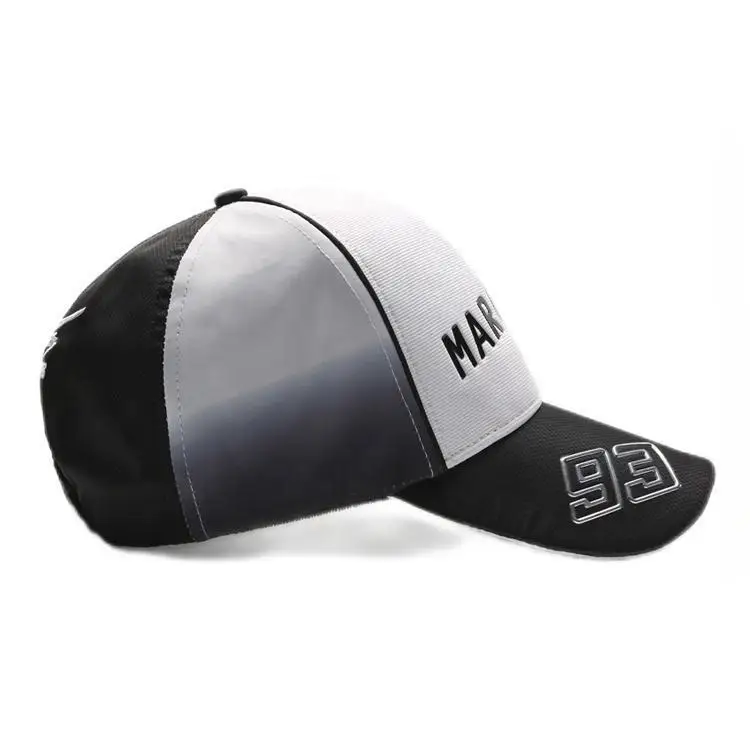 New Design Logo Funny Fitted Sport Racing Cap Hat 100% Polyester Baseball Caps