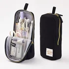 Pencil Case China Pure Color Moderate Hardness Standing Zipper Pencil Case For Teenagers