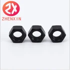Black Color High Strength Hex Nut Custom Sizes Made In China