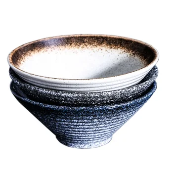 Hot selling Japanese restaurant Soup bowl Pho Durable 9 nInch Ceramic Ramen bowl