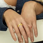 Heart Finger Ring Heart New INS 18K Gold Stainless Steel Dainty Love Heart Finger Ring