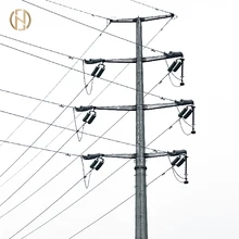 High Quality 11kv to 33kv Electric Power Steel Pole