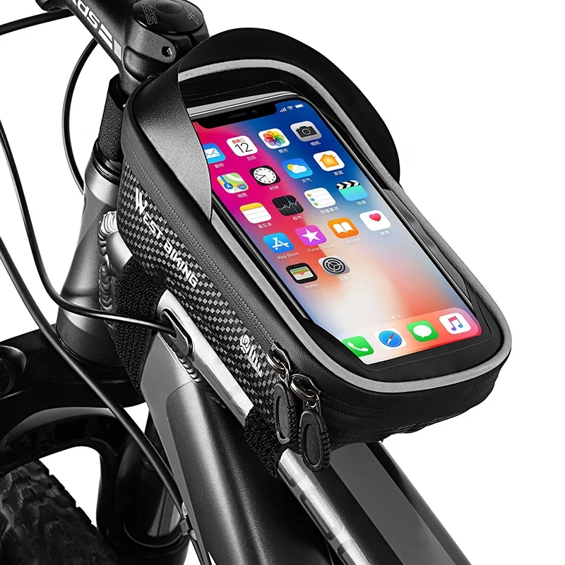 Details about   Cycling Front Top Tube Touchscreen Frame Bag Pouch Bag for Smartphone 6.0 inch 