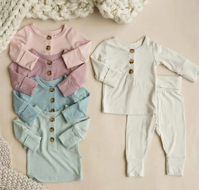 Toddler Kids Girls Boys Soft Comfy Pajamas Set Baby 3M-24M Long Sleeve Pajamas Pyjamas Sleepwear Set Unisex Baby Gift