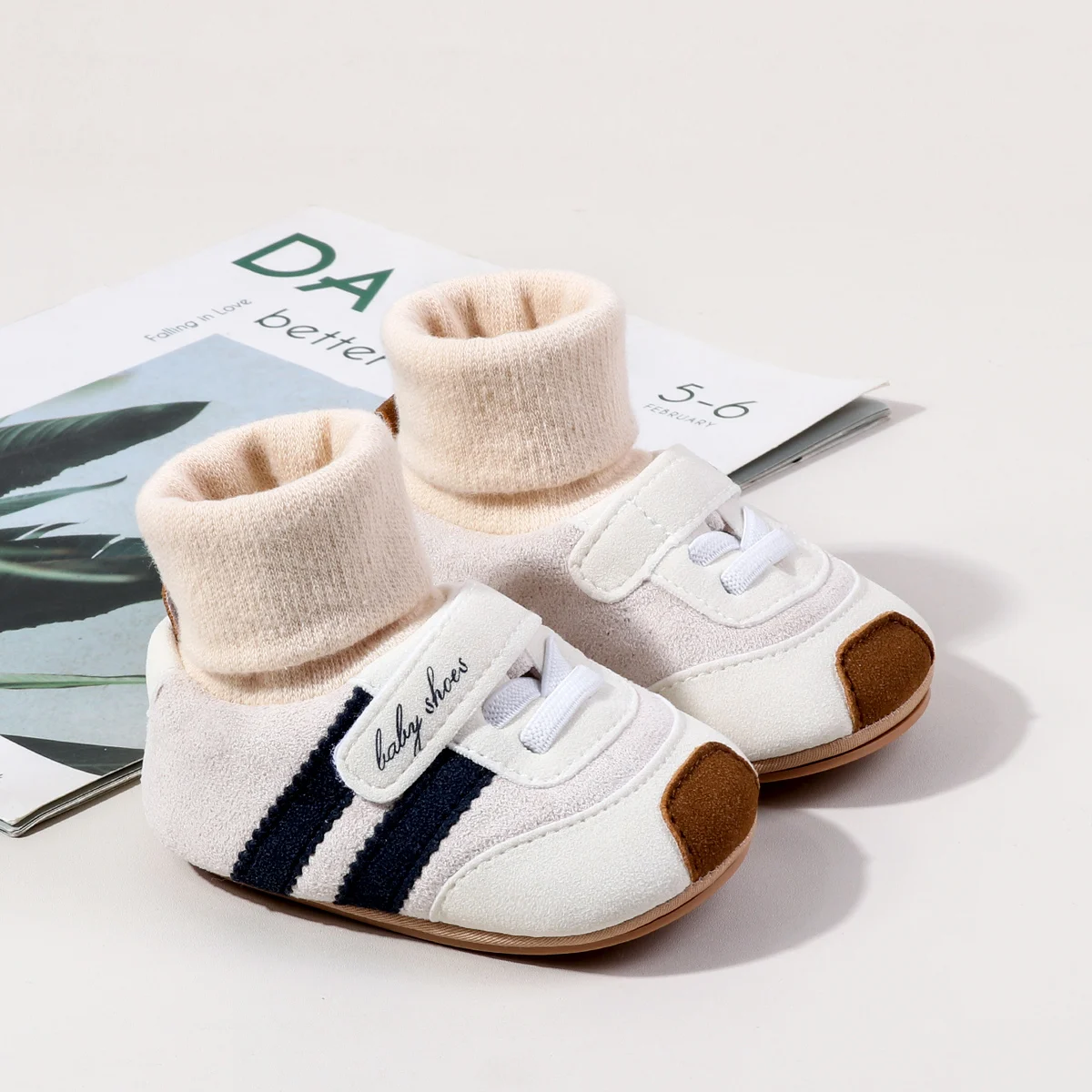 Wholesale Anti-slip Slip-on Winter Socks Baby Boys Girls Shoes factory