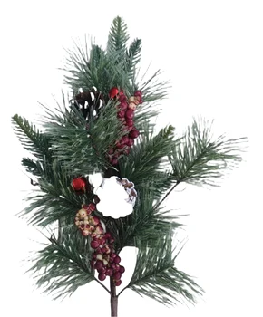 Christmas tree branch accessories pine needles wreaths and rattan accessories DIY decoration