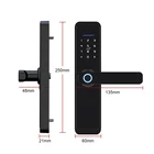Smart WiFi Keyless Cerradura Tuya APP Card Entry Digital Biometric Fingerprint Smart Door Lock
