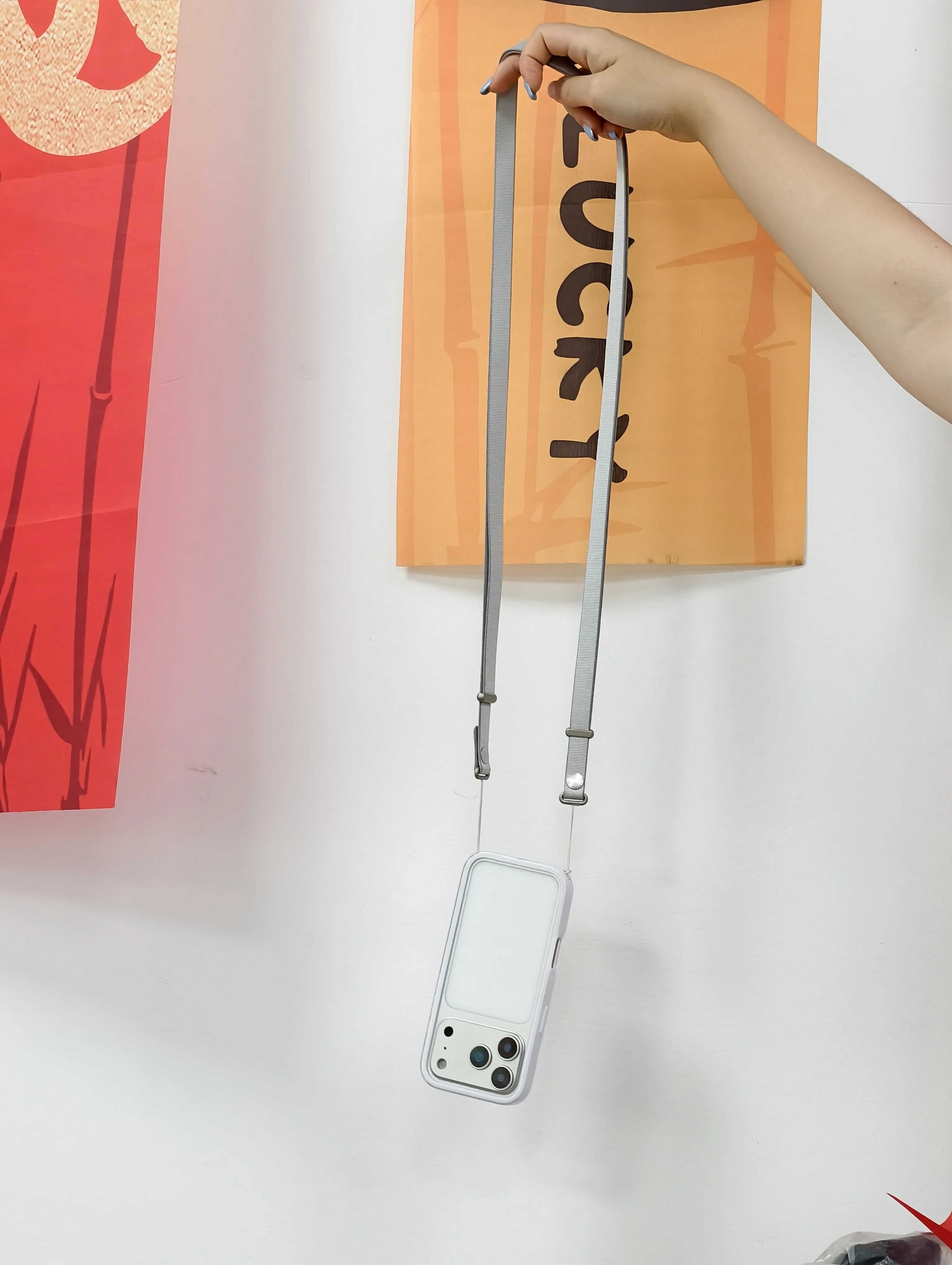 product 2025 laudtec phone frame air bumper voor cover for iphone 17 air pro max with holes for cross body strap lanyard-3