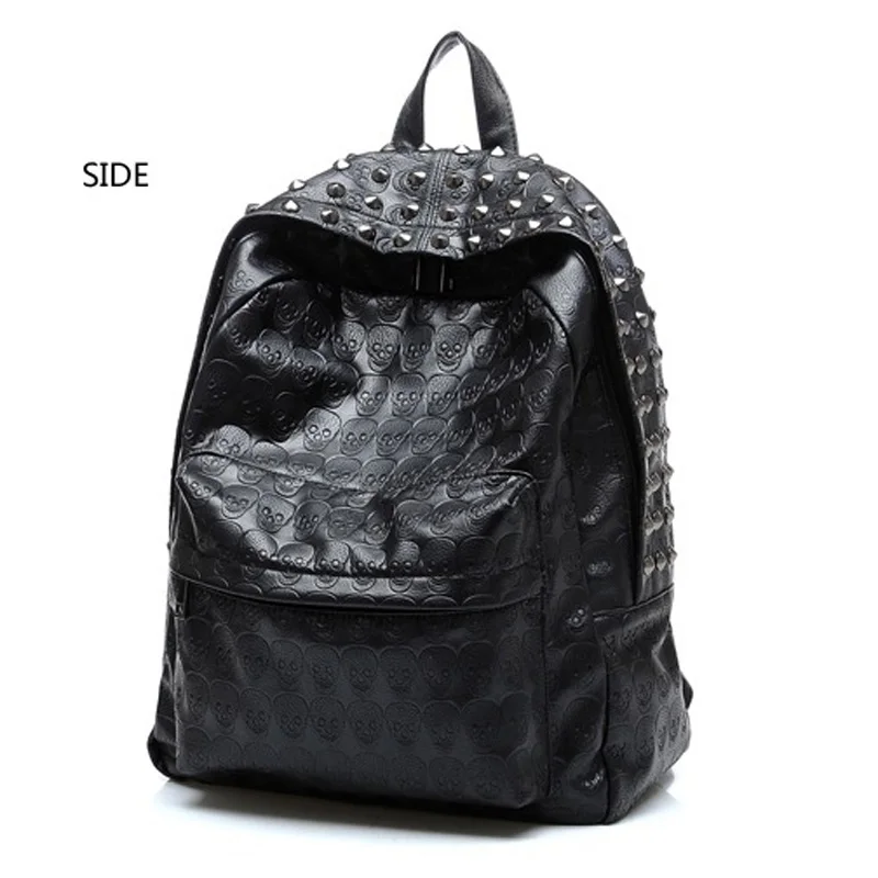 black skull backpack