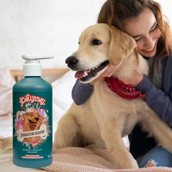 Private Label Pet Wash Shampoo Flea And Tick Shampoo For Dry Sensitive Skin