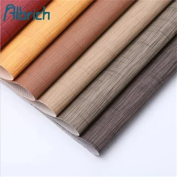 Waterproof Faux Leather by Yarn Upholstery Vinyl Fabric for Chair Covers
