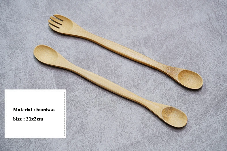 Hand-made wood spoon bamboo small powder spoon wood spoon engraved wholesale