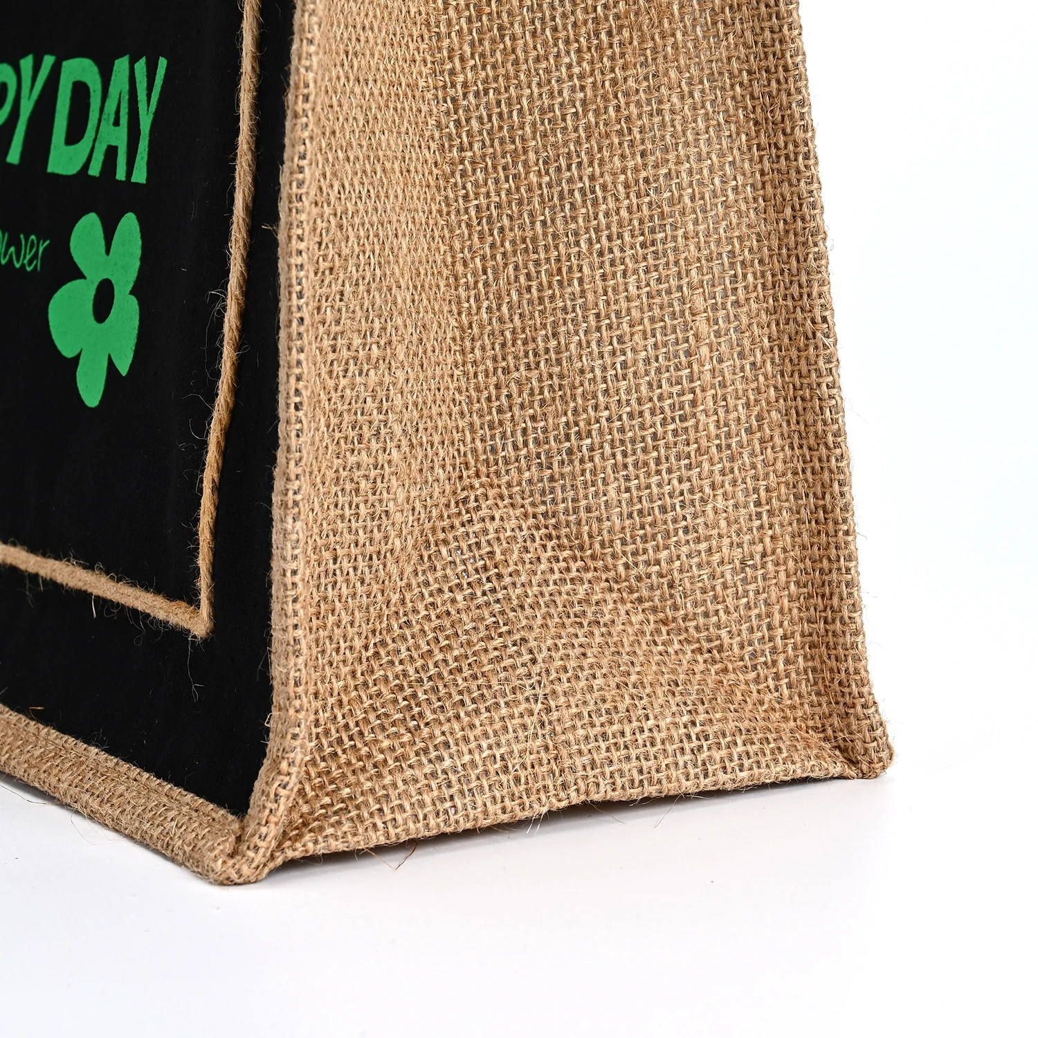 Customized Large Capacity Jute Beach Tote Bag with Rope Handle Outer Pocket Beach Travel Pouch Burlap Burlap Style factory