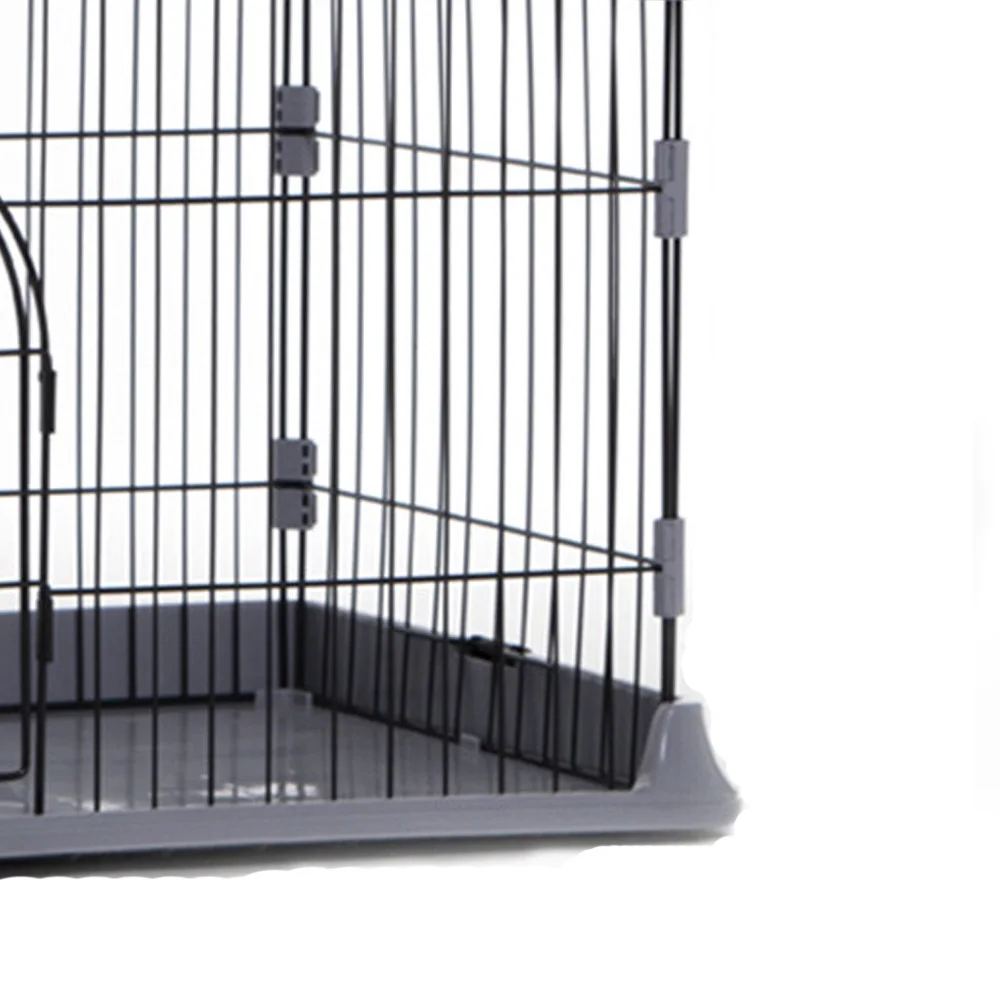 easy cleaning steel wire dog cage in 3 colours