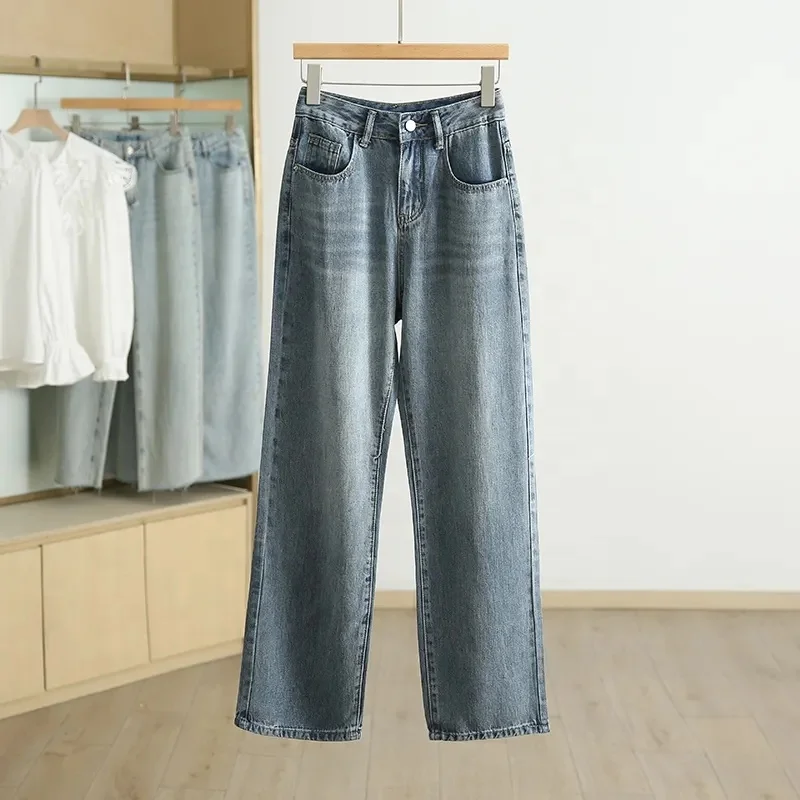 Women's Wide Leg Jeans High Waist Baggy Jeans for Women Loose Boyfriends Jeans Denim Pants