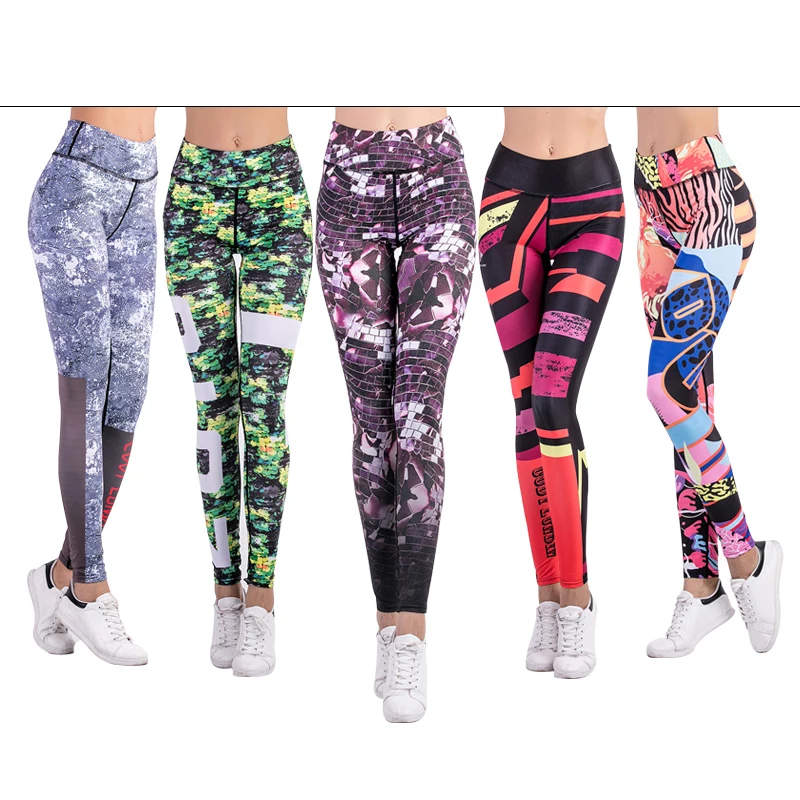 Oem Women Custom Printed Yoga Leggings 