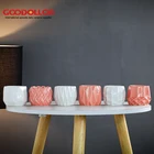 Oil Burner Modern Geometric Shape Pink Ceramic Fragrance Oil Burner