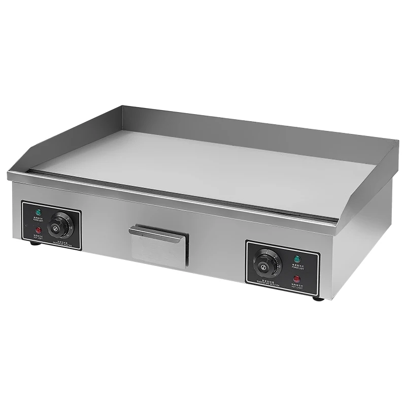 CE Approved OT-820 Counter Top Electric Griddle High Efficiency Stainless Steel Flat for Home Hotels and Retail Use-Hot Sale