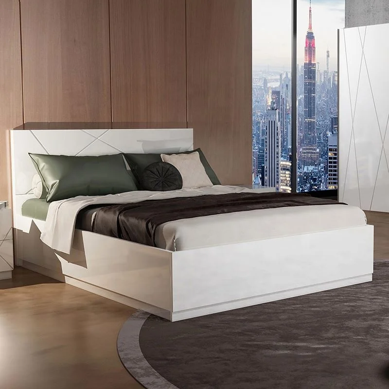 Modern Wood Furniture Bedroom King Size Bed Night Stand Dressers Wardrobes Bedroom Sets