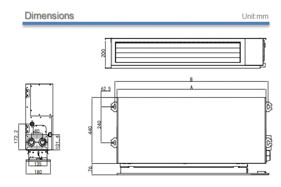 Fan Coil Unit, Ceiling, 340-1360m3 - detail 6