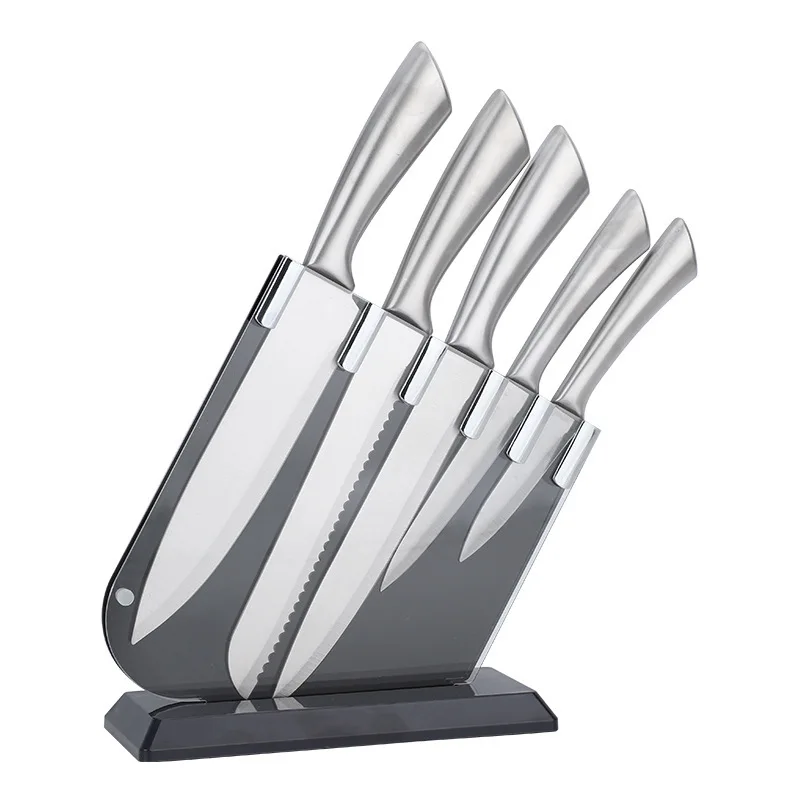 premium Gradient High carbon stainless steel 6pcs  for kitchen restaurant Chef knives set