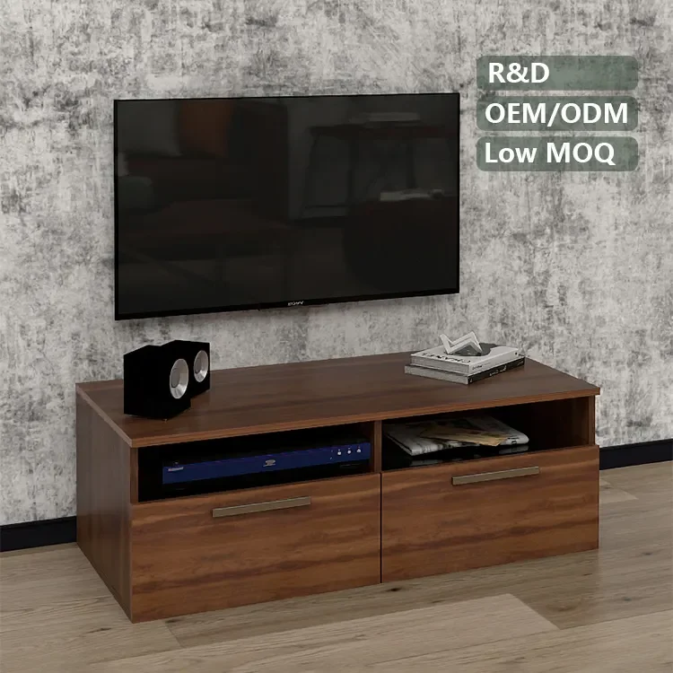 Small Size Modern Design White Color Living Room Furniture TV Cabinet Wood TV Stand Table
