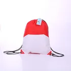 Customized Color Printed Shopping Polyester Drawstring Bags With Logo