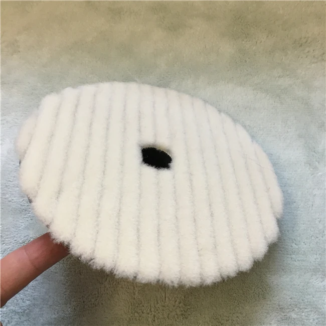 japan quality wool polishing pad lamb skin wool pad