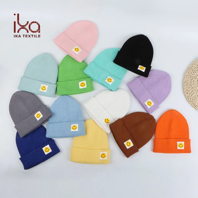 Smiley Plain Beanie Hat 2019 Children 