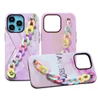 Mobile Shockproof Luxury Bracelet Chain Wrist Strap Mobile Phone Case For Iphone 13 12 11 Pro Cover