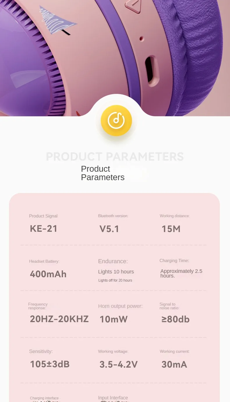 Cross-border Headset Bluetooth Headset Wireless Cute Luminous Dinosaur Children's Headset Music Girl Headset with Microphone