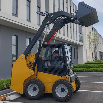 China Factory Front End Loaders Multi-Function Attachment Mini Skid Steer Loader With Diesel Engine