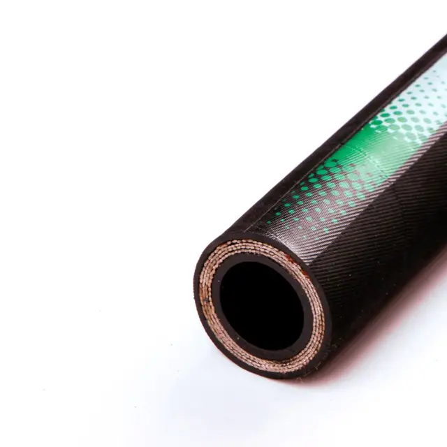 6000+PSI Industrial Black Hydraulic Hose 3/8 Inch 2 Inch Wire Spiraled DIN EN856 High Pressure Rubber Hose Pipe for Tractors