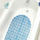 YIDE Amazon Best Selling Wholesale Colorful PVC Solid Color Pearl Bathroom Bath Tub Mat