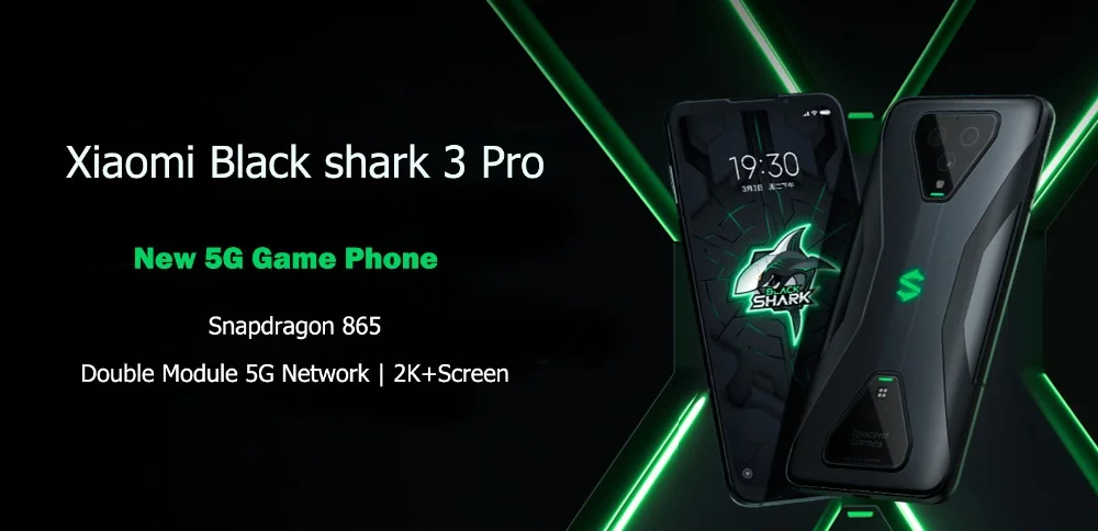 Xiaomi Black Shark 3 Pro 5G SN 865 8GB 256GB Game Phone65W 5000mAh 7.1  AMOLED Screen 5.0| Alibaba.com