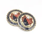 Antique Custom Wholesale Antique Old Imitation Crafts Gold Plating Metal Challenge Coin